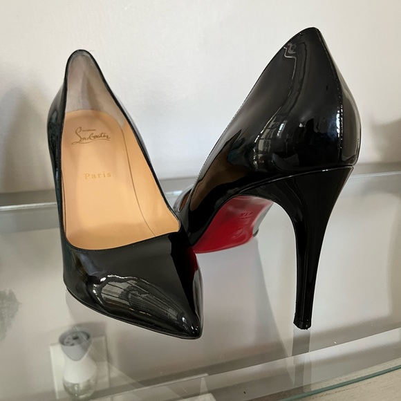 Christian Louboutin Pigalle 85 Patent Red Sole Pumps - Picture 3 of 13
